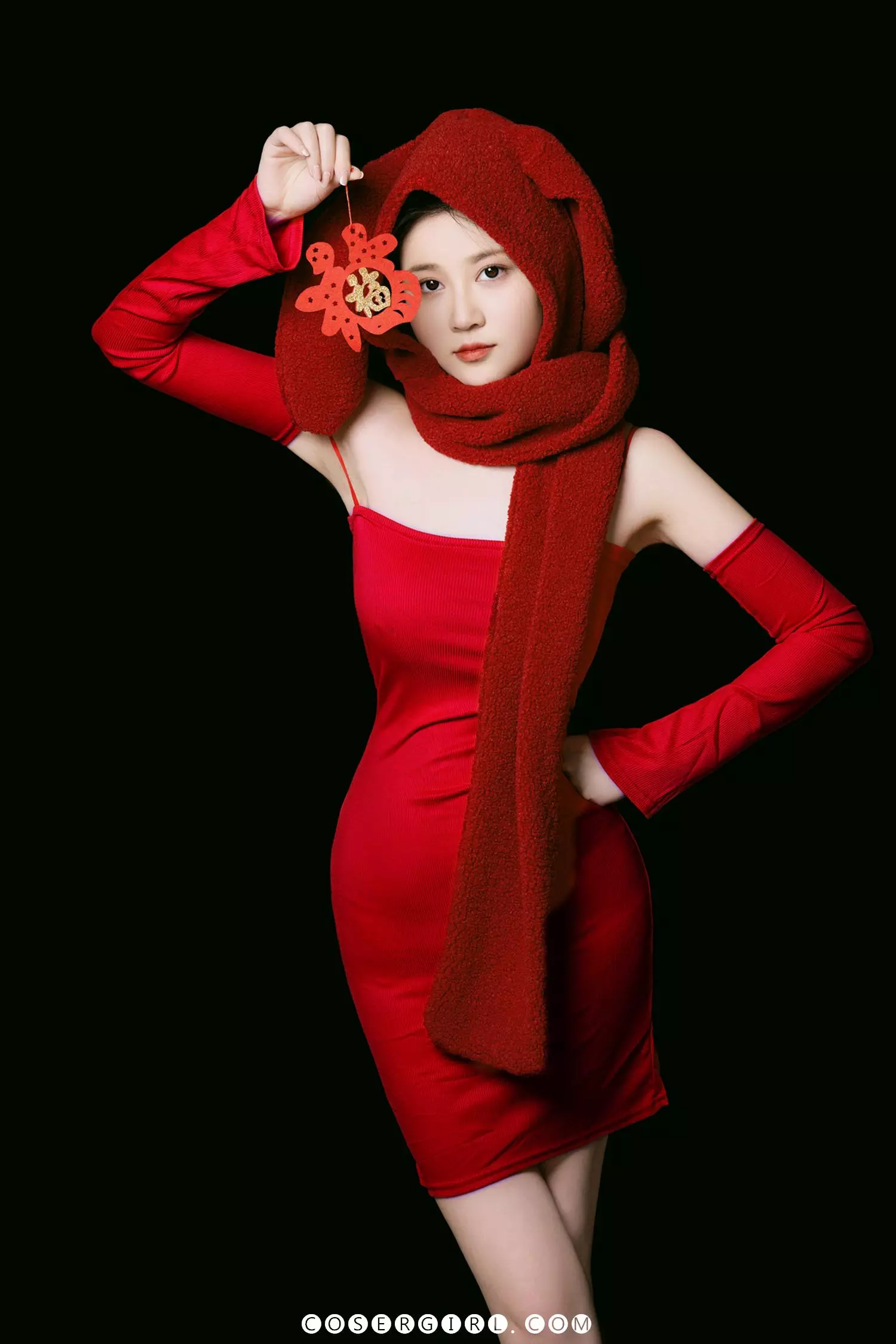 图片[6]-年年《拜兔年》写真——软萌红兔上线，祝你红红火火一整年！-COSERYYDS