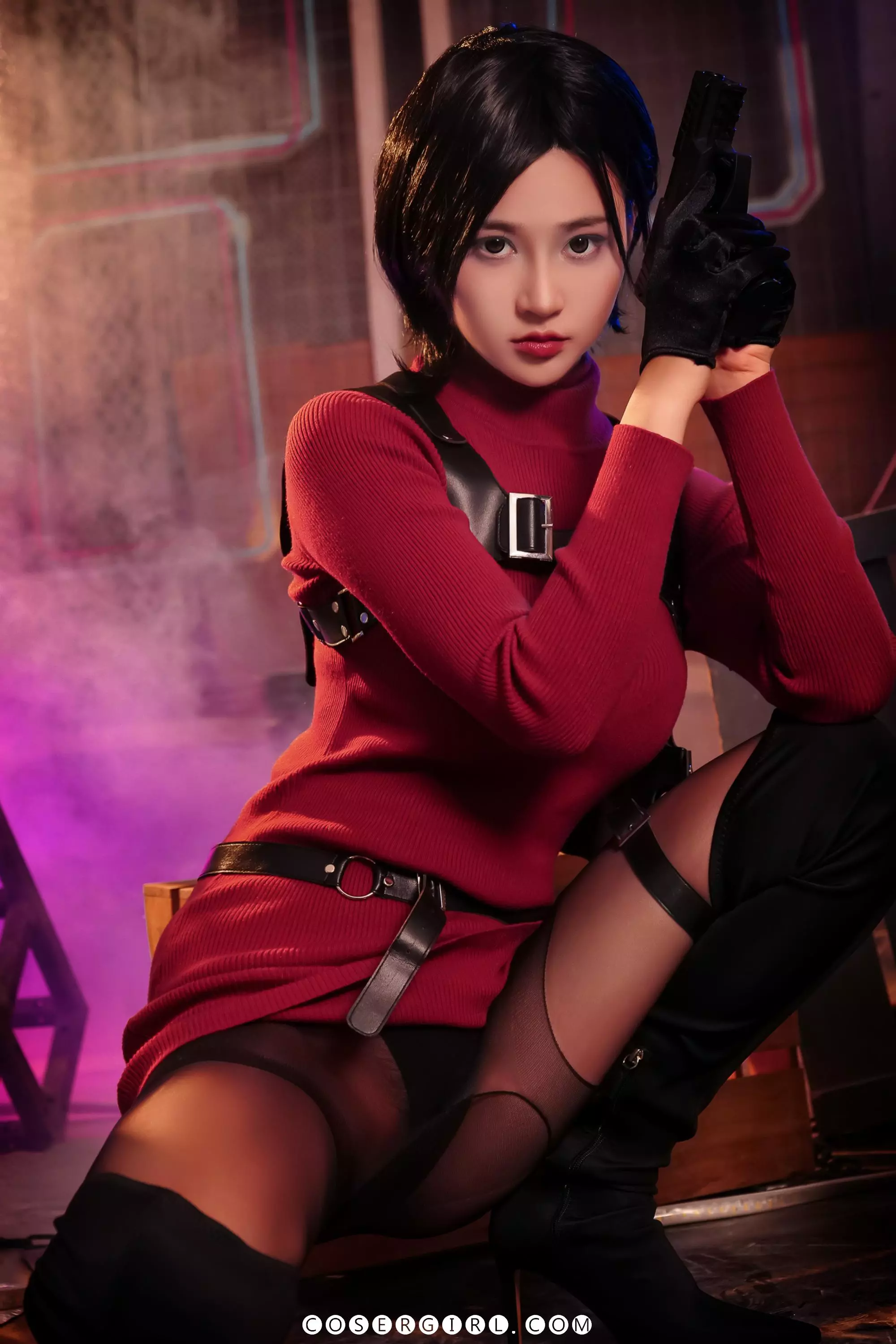 图片[3]-年年《艾达年》写真——年年变身艾达王？红衣姐姐也太酷太撩了叭！-COSERYYDS