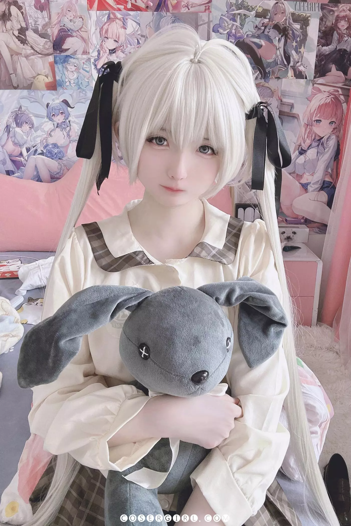 Misa呆呆 制服穹Cosplay写真下载 – 妹妹的私密卧室图包-coseryyds