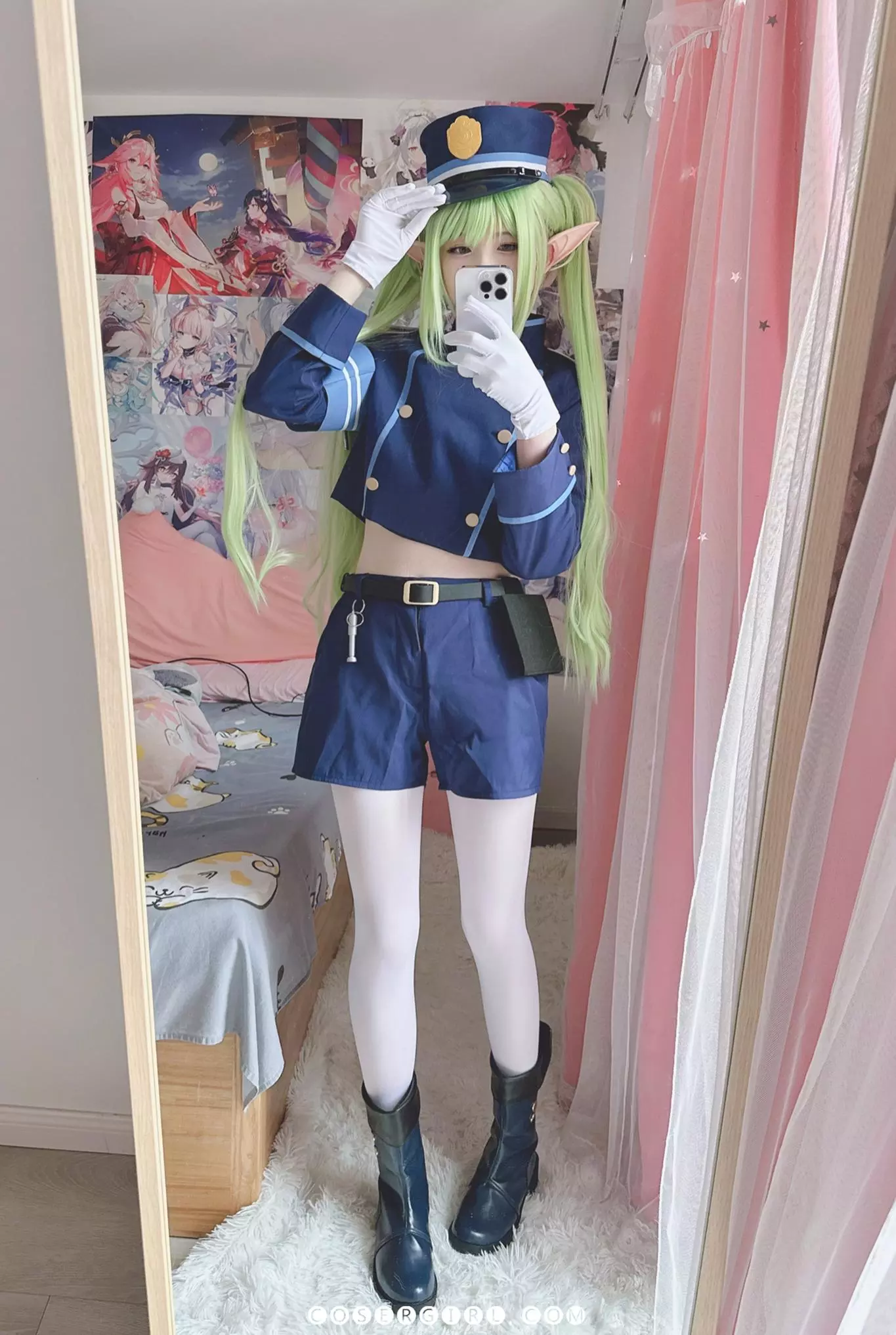 Misa呆呆 望(Nozomi)Cosplay写真下载 – 蔚蓝档案白丝图包-coseryyds