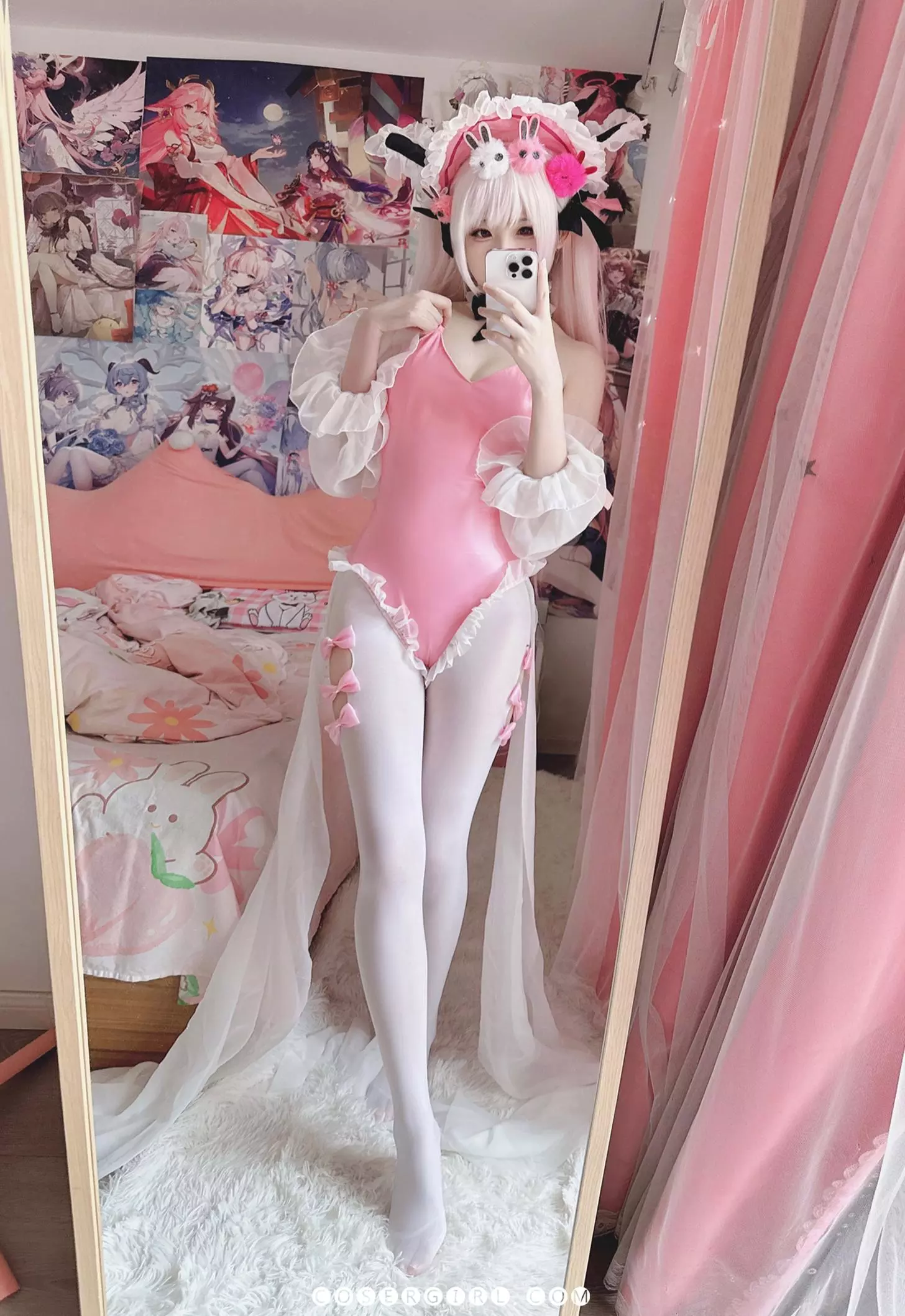 Misa呆呆《碧蓝航线》哈尔福德Cosplay白丝写真图包下载-coseryyds